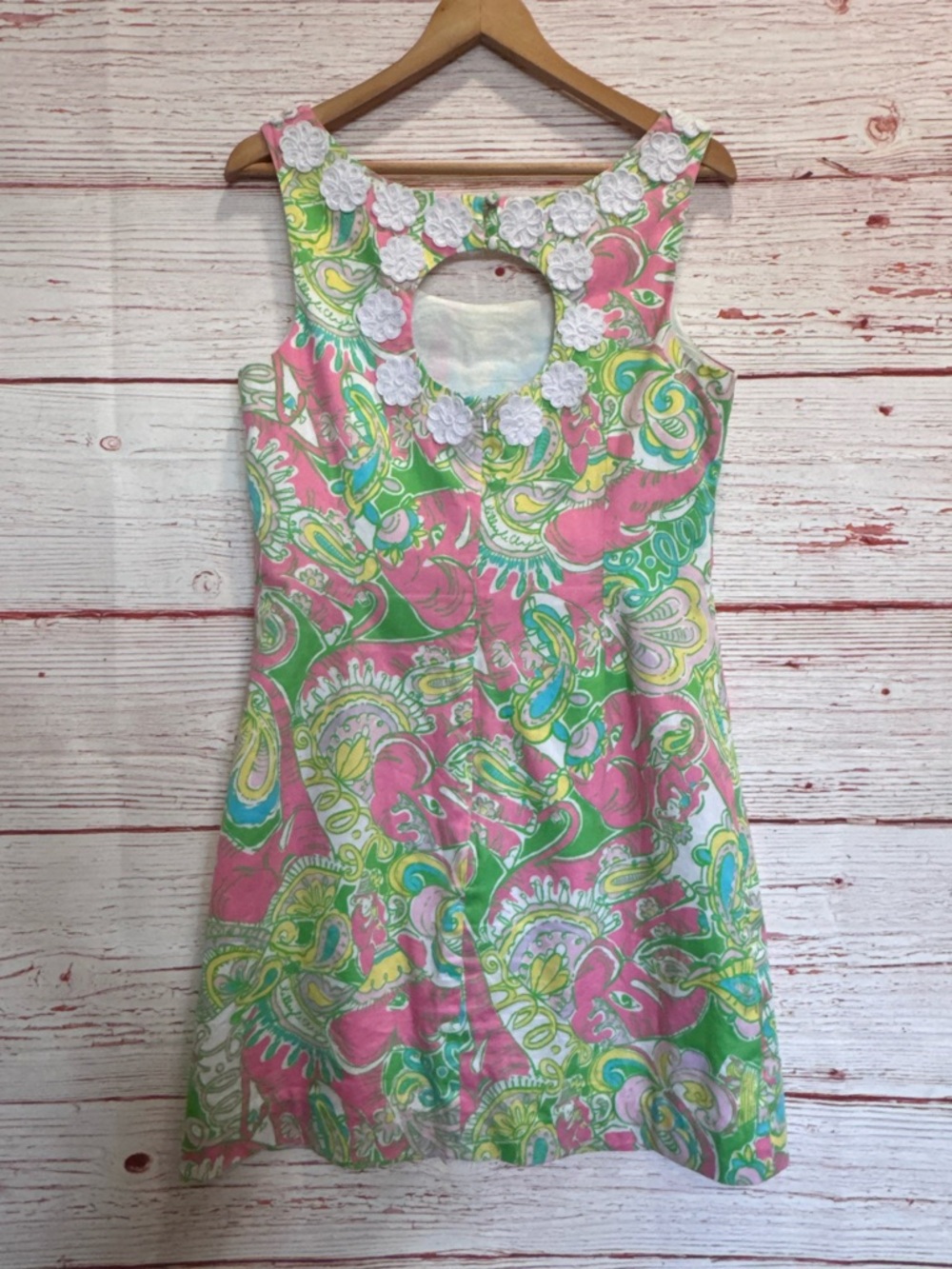 Lilly Pulitzer Nina Shift Dress in Multi Chin Chin Sz 10 - Picture 9 of 14